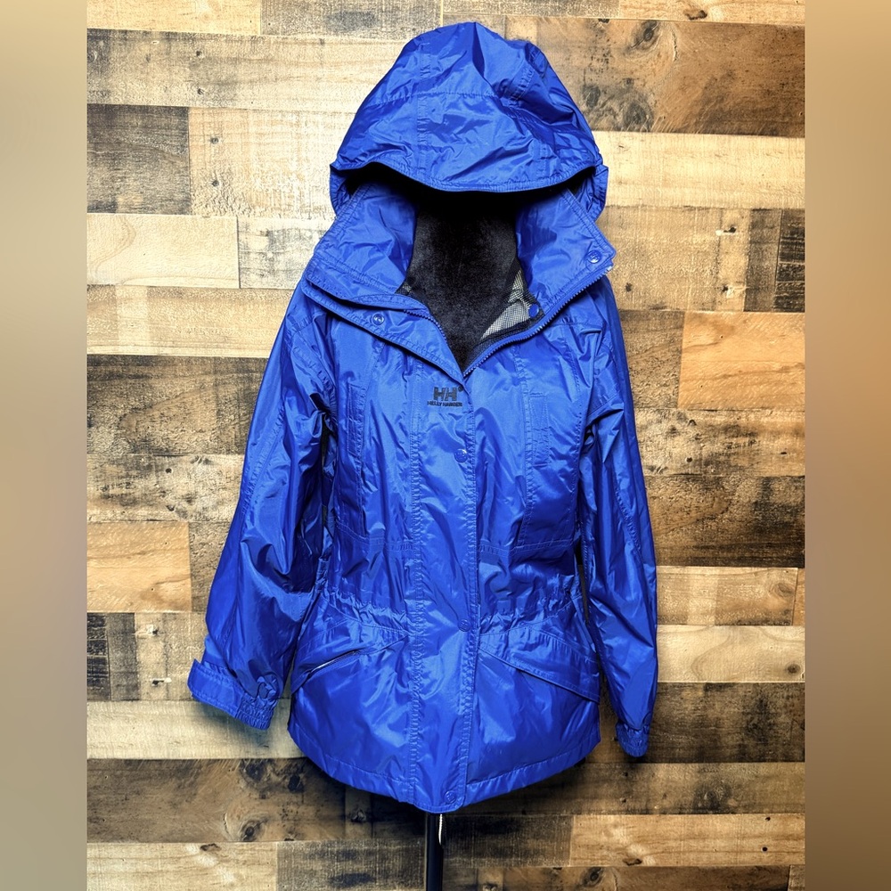 Hh Helly Hansen Women's Petite Royal Blue Hooded … - image 1